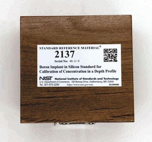  SRM 2137 - 硅中硼植入深度剖面浓度校准标准